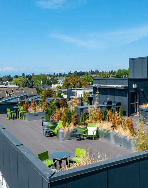 Roof Deck at The Grove in Ballard